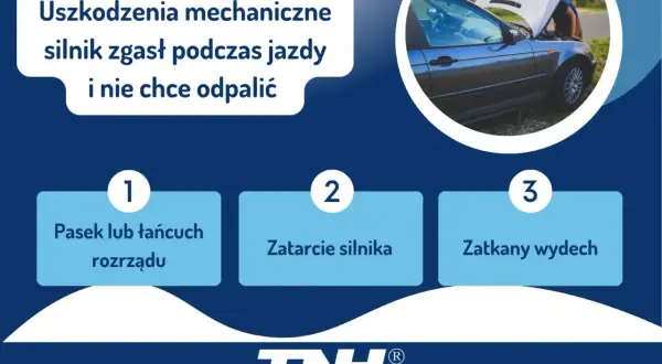 Auto nie chce odpalić po zgaśnięciu silnika. Przyczyny: zerwany pasek rozrządu, zatarcie silnika, zatkany wydech.